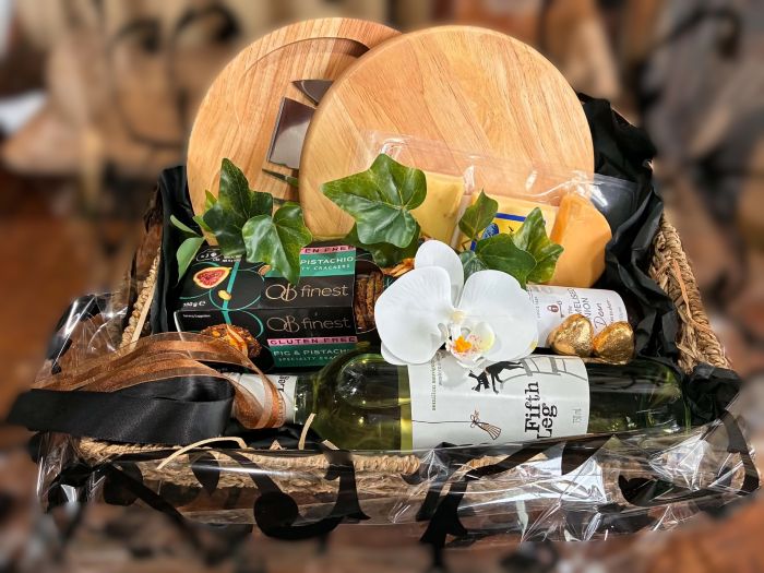 Cheese Board with Wine Gift Hamper