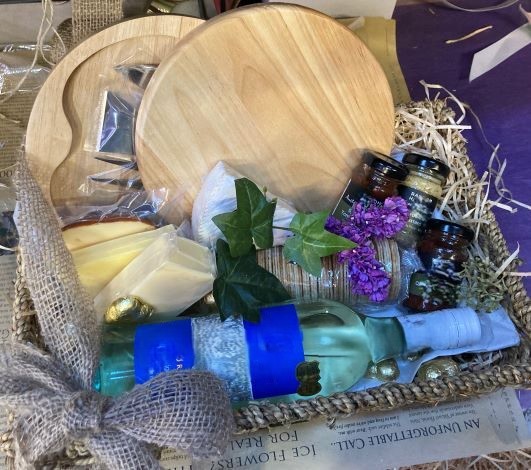 Cheese Board with Wine Gift Hamper